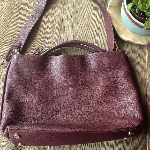 Skagen Mikkeline Burgundy Leather Handbag with Matching Wallet - Picture 6 of 13